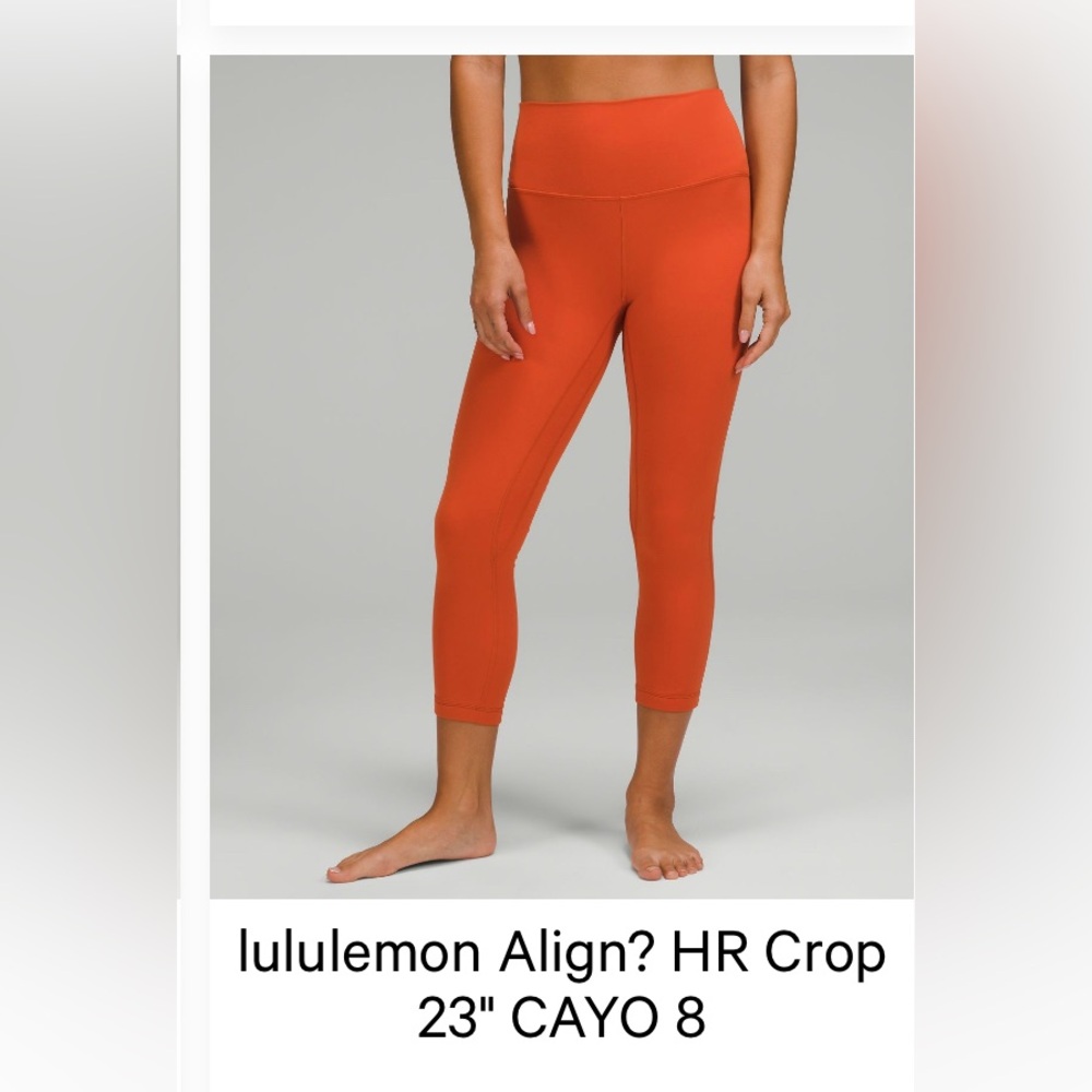 lululemon athletica Orange Leggings